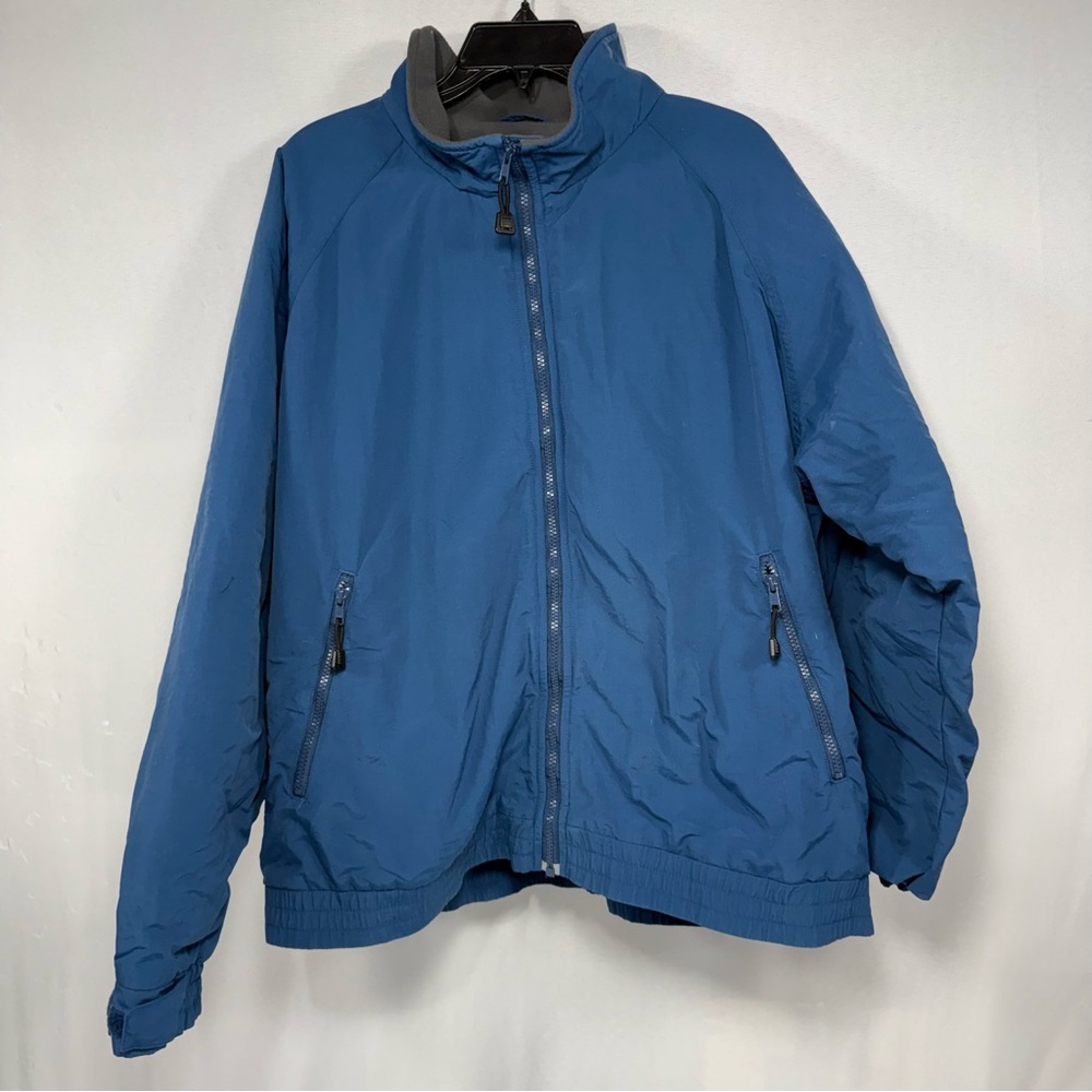 Gorpcore Cabela’s Blue‎ Nylon Fleece Lined Full Zip Jacket XL Extra Large